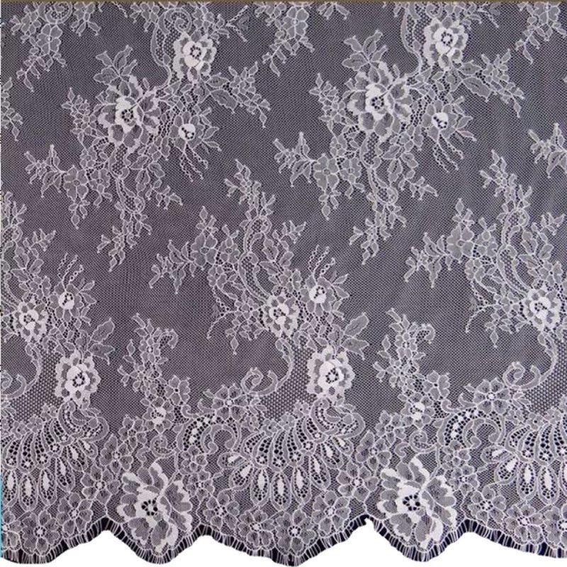 Lace Trim Dress Eyelash Lace Fabric for Women's Wear Wholesale Supplie 9
